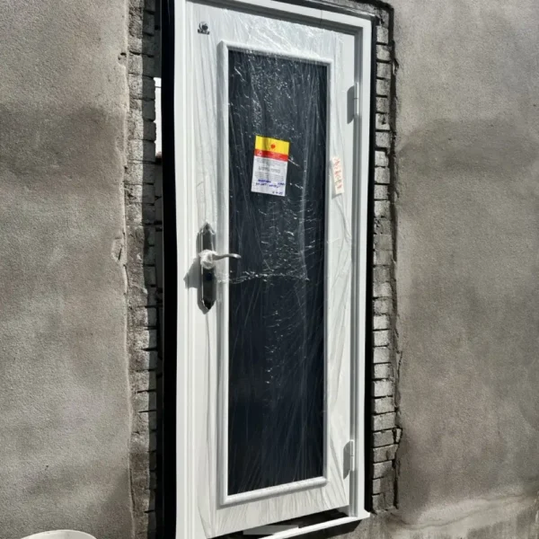 White security door