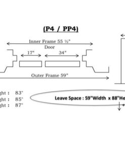 Alternative view of E4-series Mesh Security Door - 5 x 7.5 ft