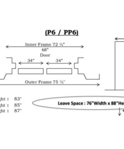 Alternative view of E6-series Mesh Security Door - 6 x 7.5 ft