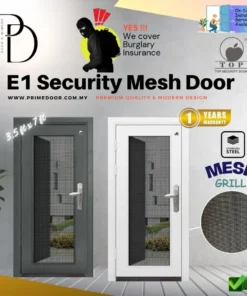 E1-series Mesh Security Door - 3.5 x 7 ft