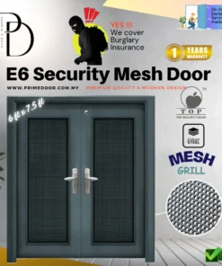 E6-series Mesh Security Door - 6 x 7.5 ft