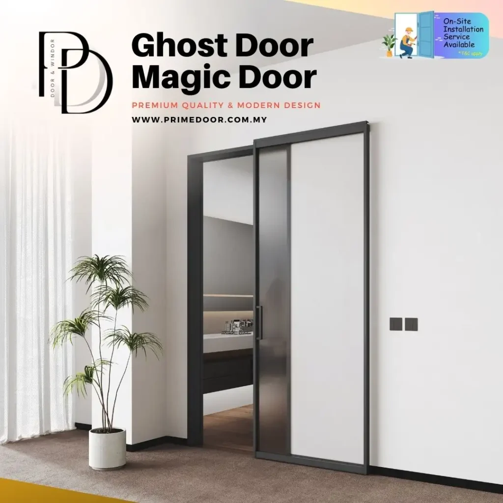 Ghost Door Sliding Door (Soft Close) Float Door Magic Door 幽灵门 Pintu hantu Invisible Track Door