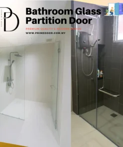 Alternative view of Shower Glass Partition | Shower Screen Malaysia | 浴室玻璃隔断