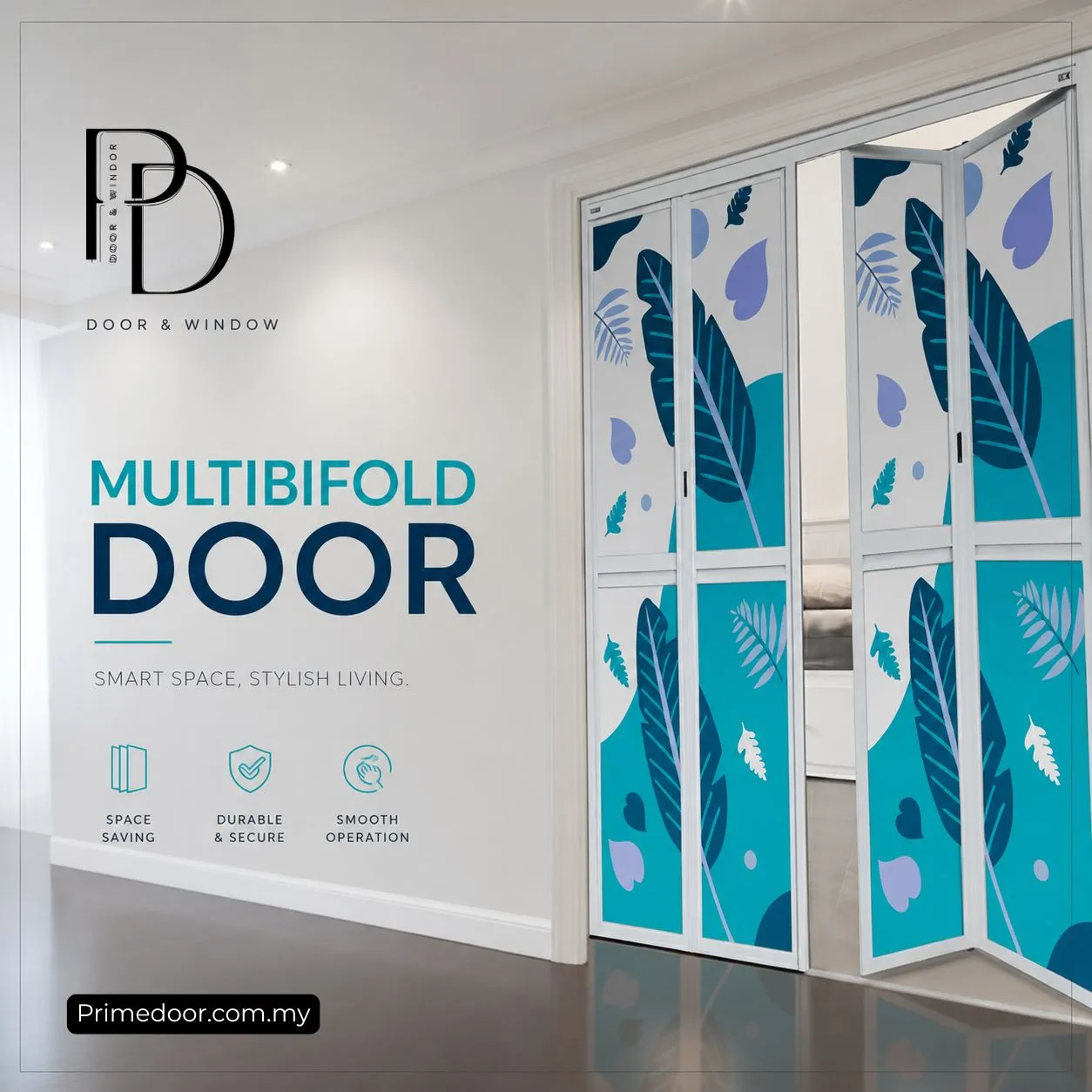 Multifolding bifold door